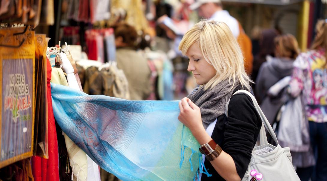 Woman learns about ethical consumerism on a trip abroad.